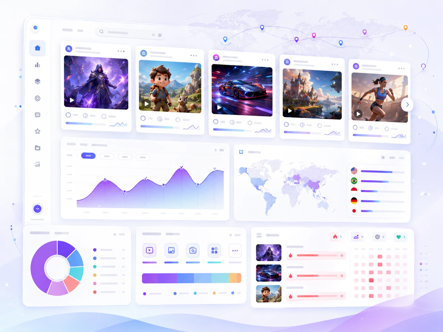 Competitor ad intelligence analysis dashboard
